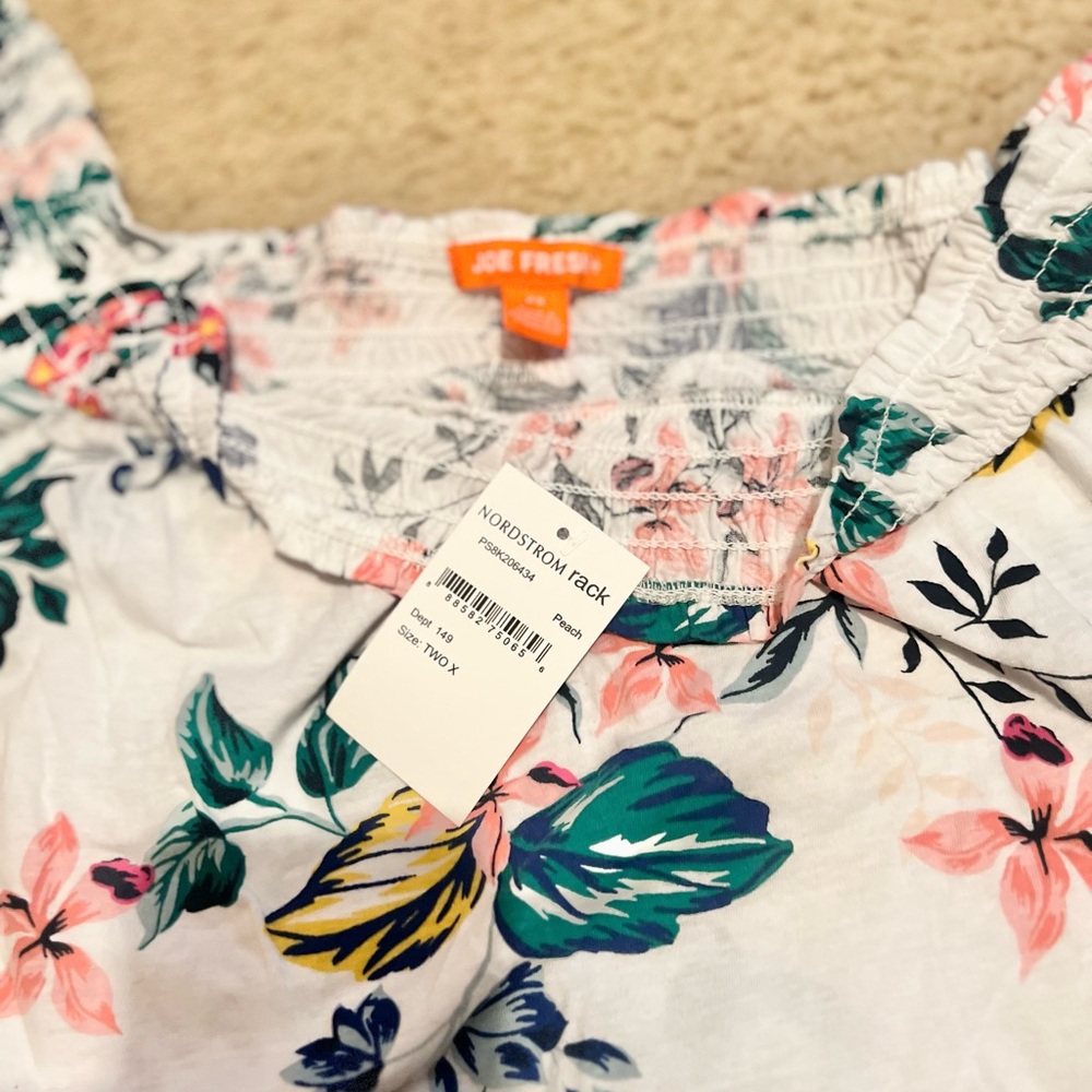 Joe Fresh Multicolor Floral Top